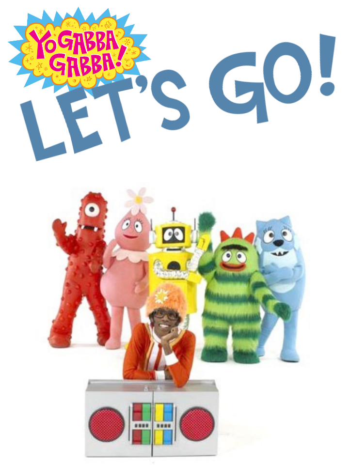 Yo Gabba Gabba 5 Piece Figure Set Muno Brobee Toodee Foofa & Plex