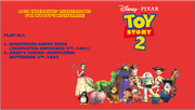 Toy Story 2 Lost Internship Recreations For Woody's Nightmare DVD Menu