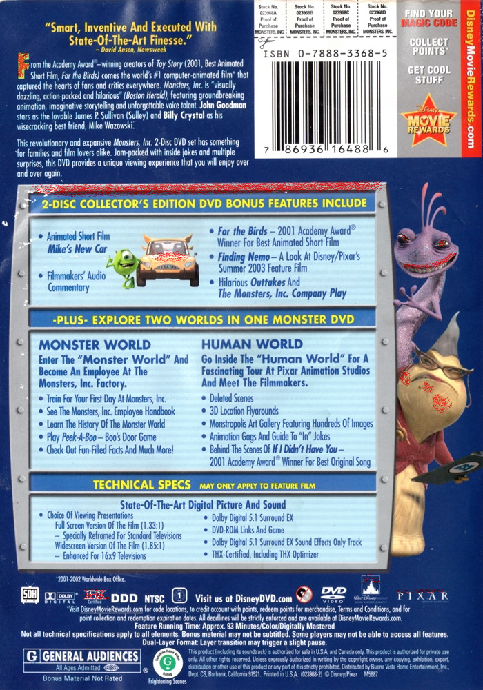 The Lost Monsters, Inc DVD Bootleg | Spinpasta Wiki | Fandom The Lost Monsters, Inc DVD Bootleg | Spinpasta Wiki | Fandom