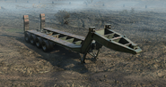 Heavy duty lowboy semi-trailer