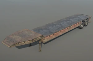 Semitrailer flatbedplane