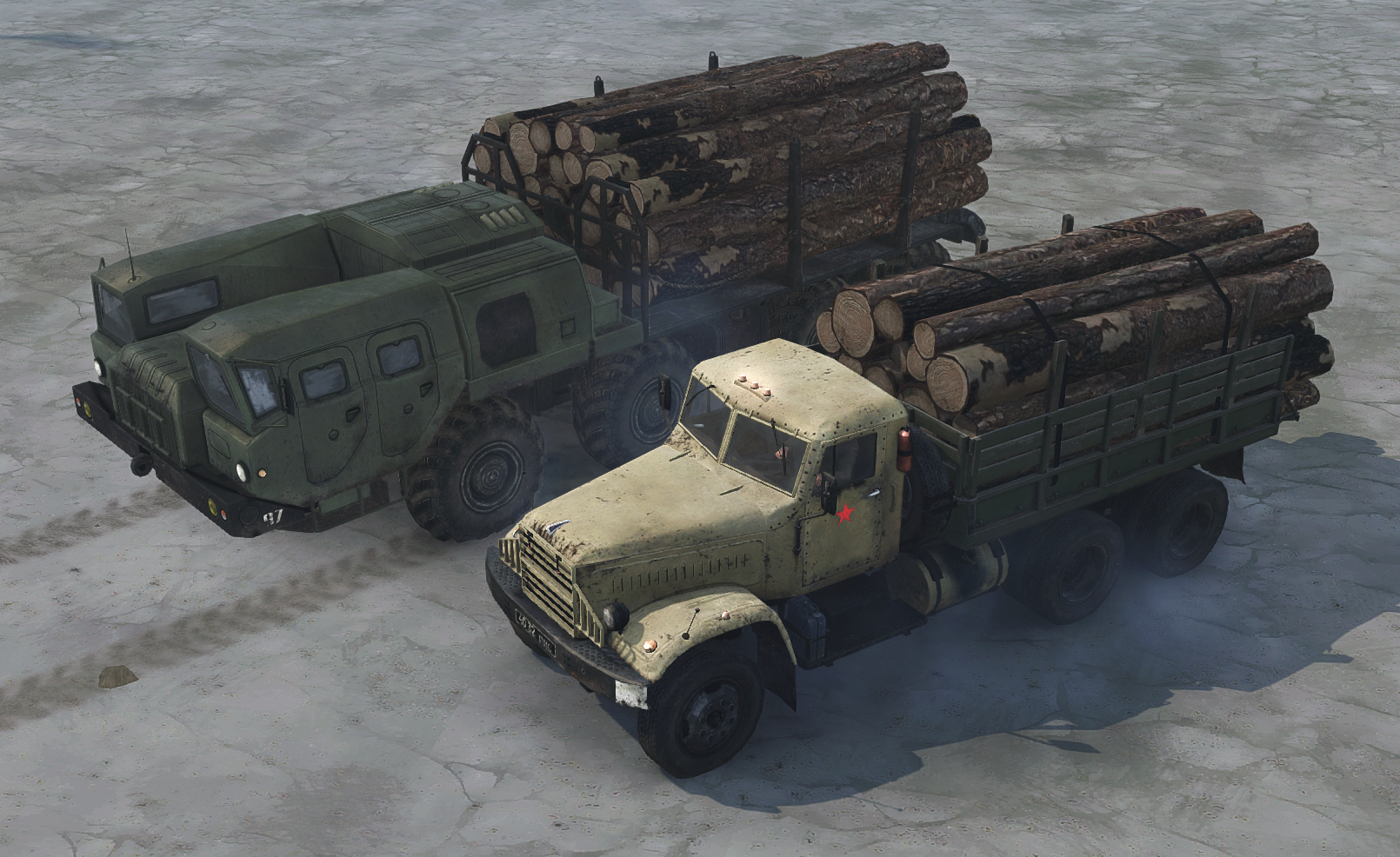 spintires mudrunner how to load logs