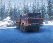 A T813 on a frozen lake