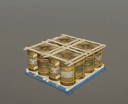 Cargo chemical barrels