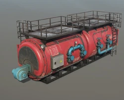 Cargo industrial boiler