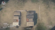 Size comparison with a Chevrolet K5 Blazer. Top view.