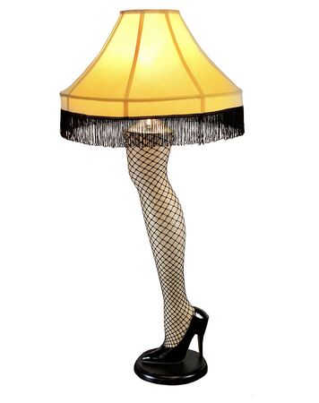 Picture of the leg lamp from christmas story shop