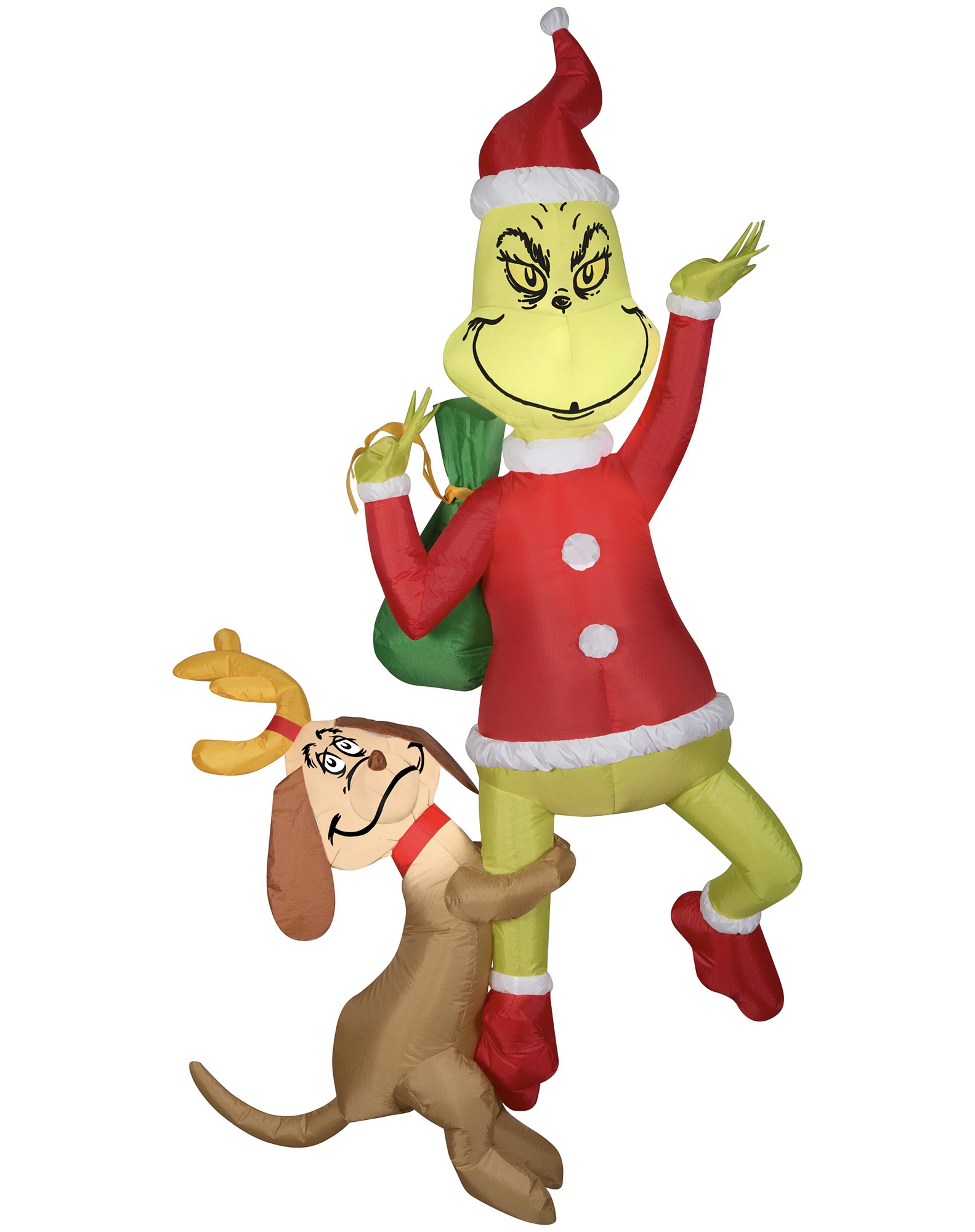 Hang On GRINCH Christmas Decoration Outdoor Indoor Dr Seuss 5 Ft Hanging Grinch