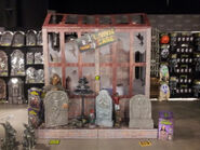 Setup for development stages of Lawn Scares display