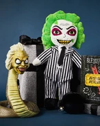 With Light-Up LED Beetlejuice Snake Statue