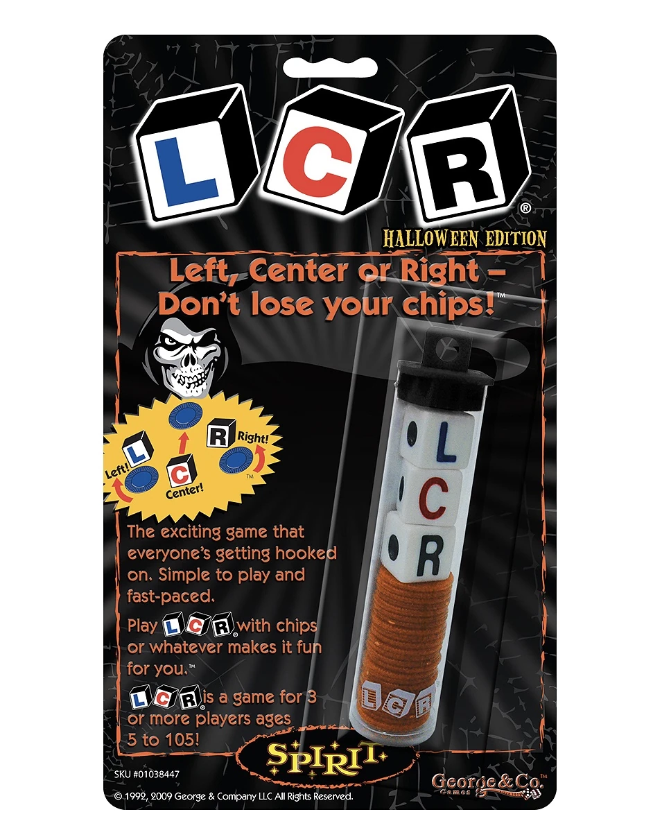 Left Center Right Halloween Edition Dice Game | Spirit Halloween Wikia |  Fandom