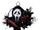 Light-Up Ghost Face Slasher Wreath