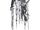 Lifesize Hanging Black & White Clown