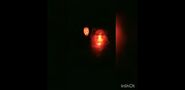Face illuminated in the dark