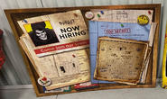 "Now Hiring" bulletin board