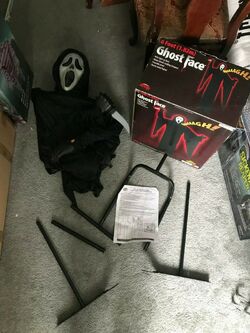 Standing 6 Foot Licensed Ghost Face Prop