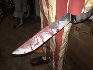 Close-up of machete