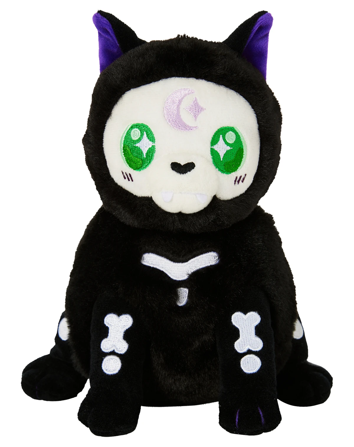 Squishable Snacker Witchy Skeleton Cat Plush | Spirit Halloween