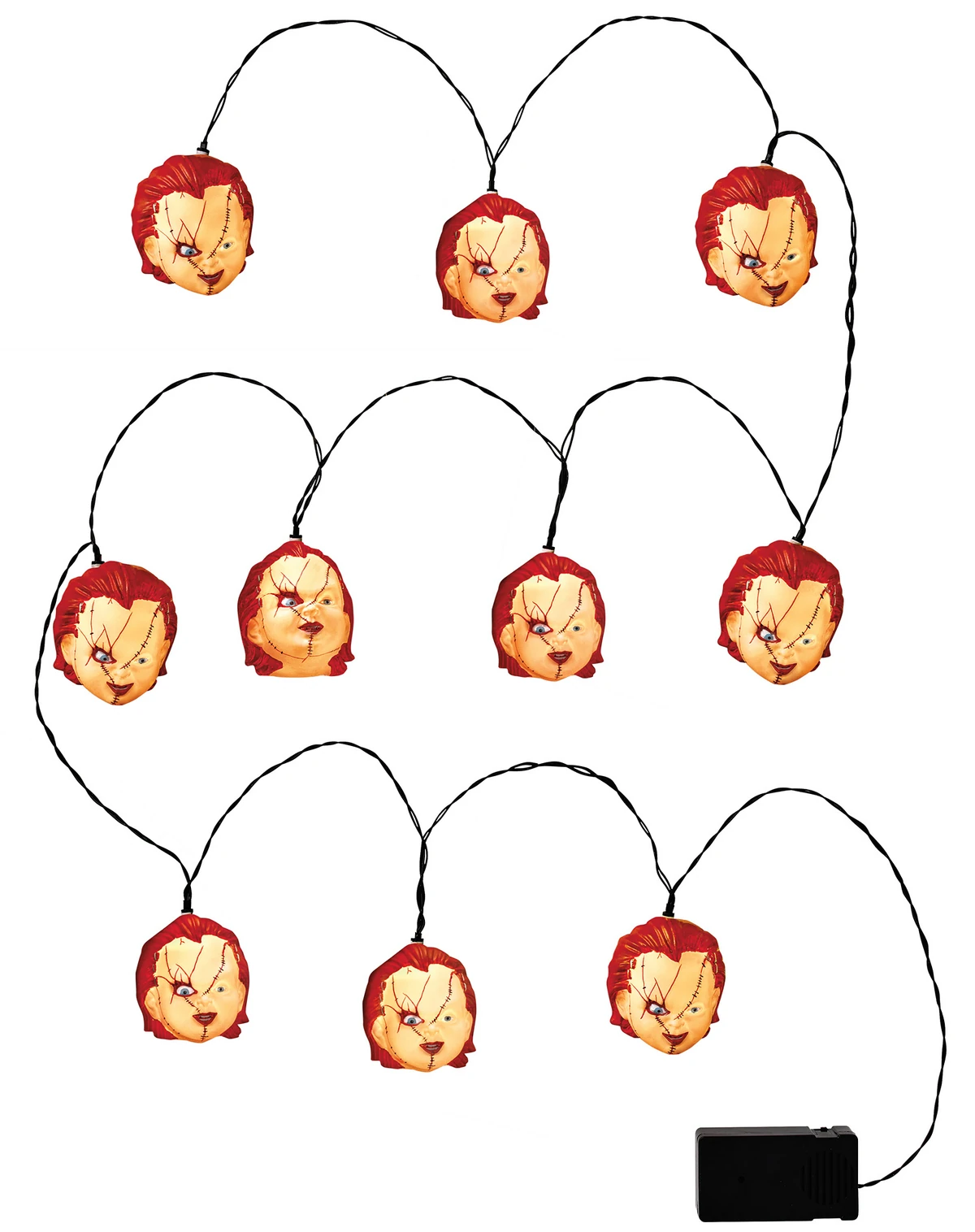 チャッキー ミュージカルライトストリング　 chucky インテリア　ハロウィン Chucky String Lights | Spirit Halloween Wikia | Fandom