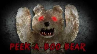Scary peek a discount boo teddy bear