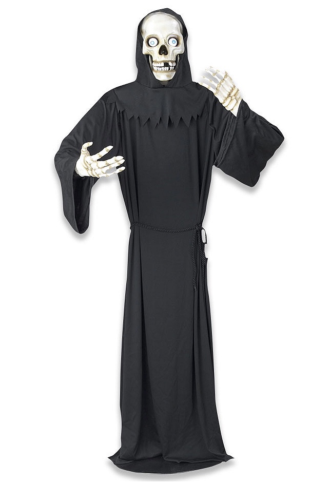 クリアファイル Vintage Gemmy Industries Grim Reaper Vintage Gemmy Halloween Animated Grim Reaper Playing Organ