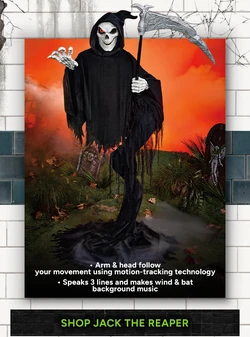 Jack Stalker Animatronic 7 Pieds - Spirit Halloween USA IMPORT - Morris Costumes