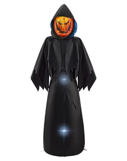 6 Ft Masked Hooded Figure Inflatable | Spirit Halloween 6 Ft Masked Hooded Figure Inflatable | Spirit Halloween