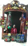 Three animatronics in the display