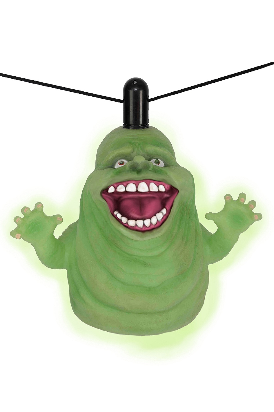 Crean un disfraz de Slimer de Ghostbusters ¡que brilla en la oscuridad!