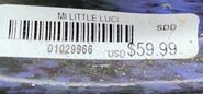 Mislabeled barcode with Morbid Enterprises (Industries) initials
