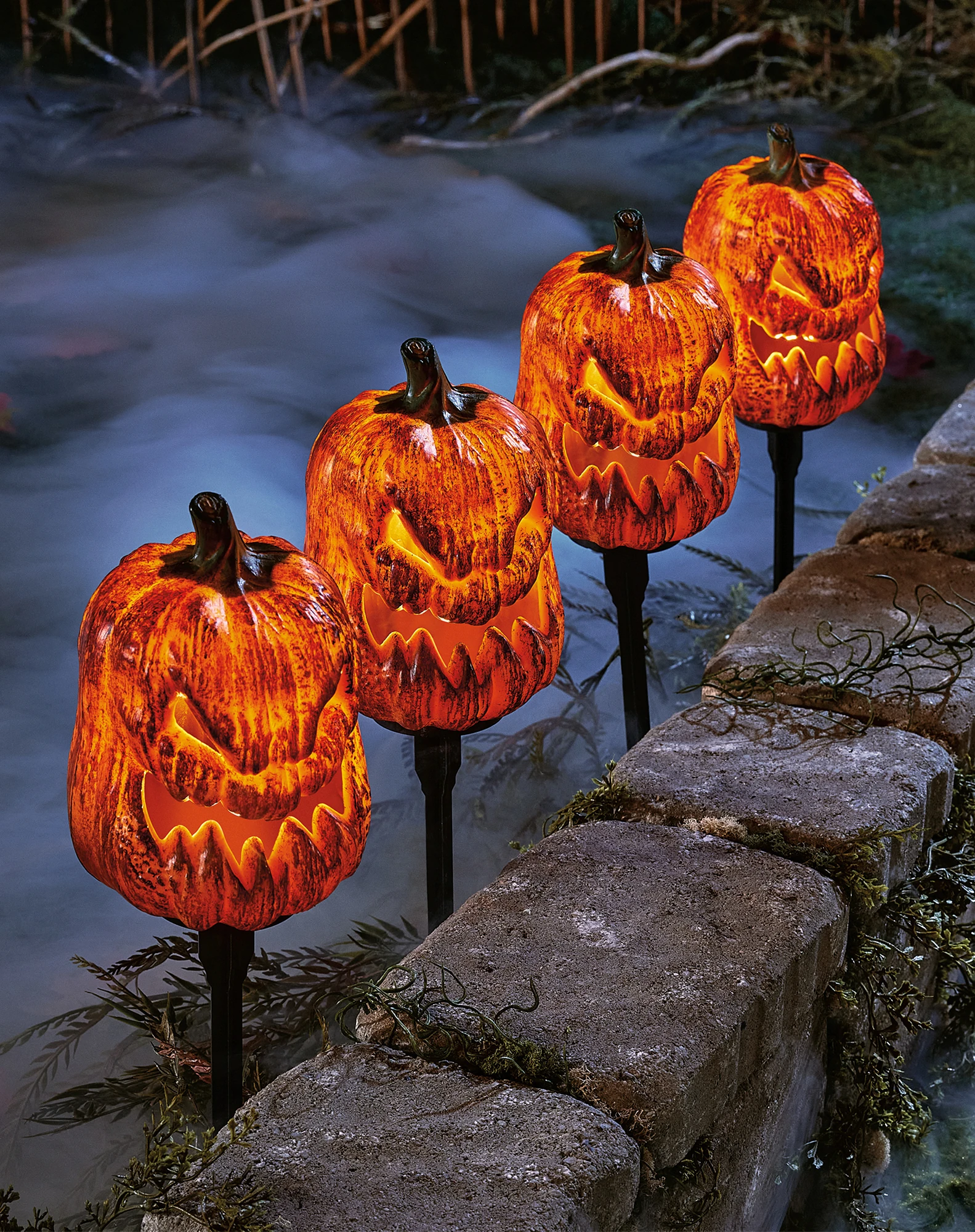 Jack-O-Lantern Pathway Markers | Spirit Halloween Wikia | Fandom, image size:1583x2000
