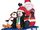 Airblown Inflatable Santa Penguin & Sled