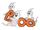 Trio of BOO Ghosts Airblown Outdoor Inflatable