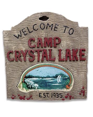 Camp Crystal Lake Wall Sign | Spirit Halloween Wikia | Fandom