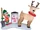 Reindeer Clean Up Scene Airblown Inflatable