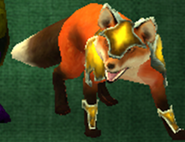 Fox in golden armor