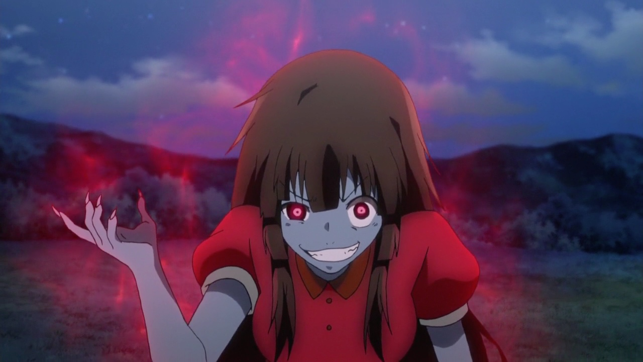 evil anime girl laugh