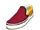 Rote Slip-ons