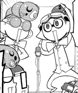 Goggles and Barreleye having a comedy battle