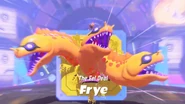 Frye's intro screen before her battle starts