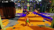 Finish point of the rival team in Splatoon