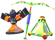 A variety of sub weapons from Splatoon.
