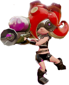 Artwork di un'Octoling.