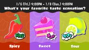 The third American Splatfest, Spicy versus Sweet versus Sour