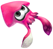 A pink Inkling Squid.