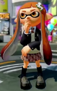 An Inkling girl wearing a Schoolgirl uniform