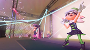 The Squid Sister performing during the Grand Festival.