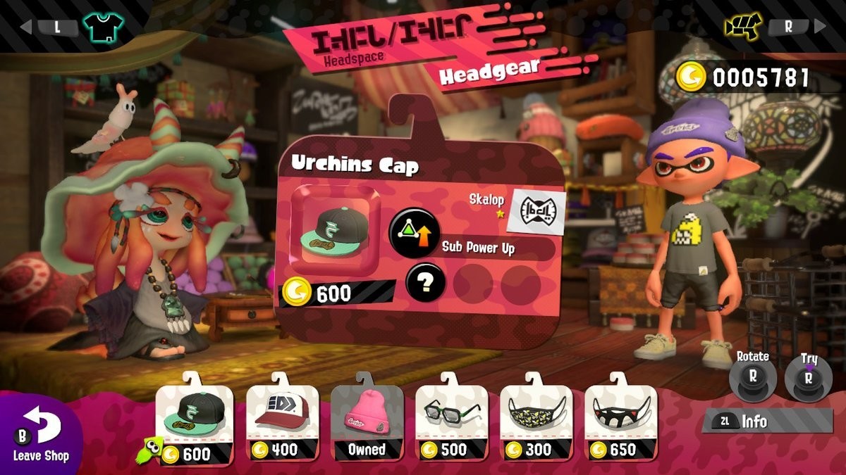 splatoon 2 shop