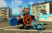 The Heavy Splatling as shown in the Japanese advertisement