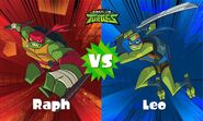 The tenth American Splatfest, Raph vs. Leo.